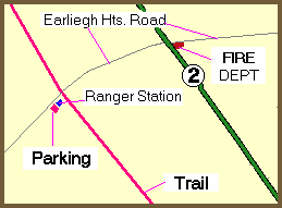 Ranger station parking lot