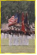 Dedication parade color guard